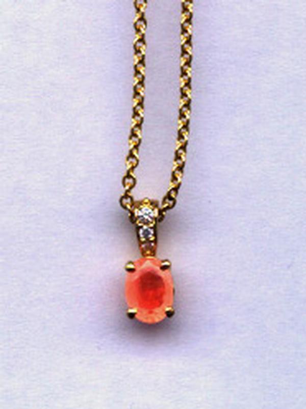 View 18KY Oval Ruby & Round Diamond