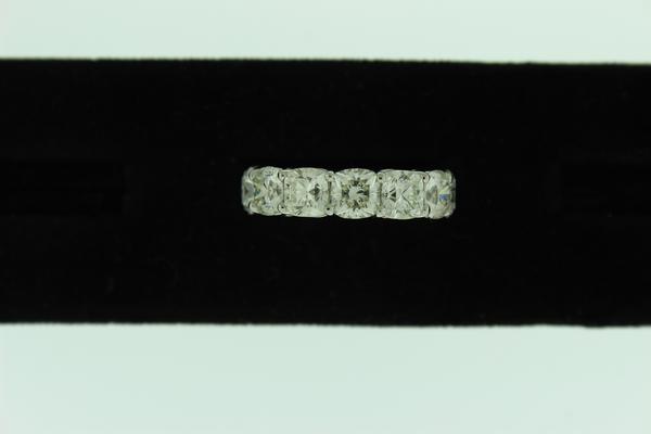 View PT Cushion Diamond Eternity Band Ring