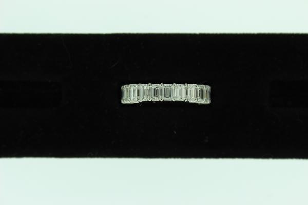 View PT Emerald-cut Diamond Eternity Band 